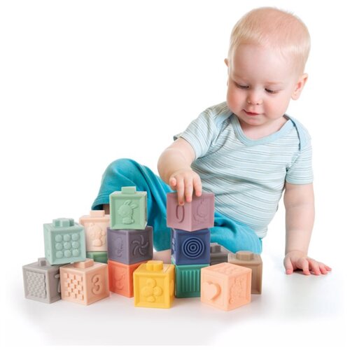 Canpol Sensory Soft Blocks igračka 12 kom za djecu Slike
