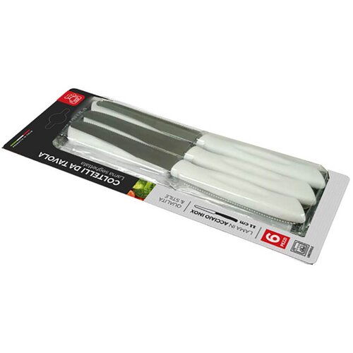 Gusto Casa Set nož žagica / bel ročaj / 6 kos / inox, pvc, (5000200357) Cene