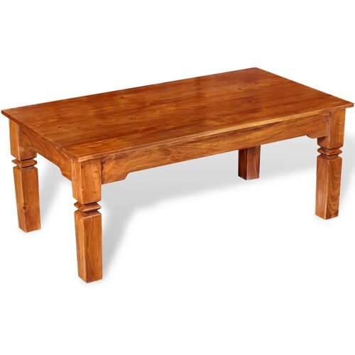 Maison Chic Klubska mizica - kavna mizica - Nizka mizica iz trdnega lesa 110x60x45 cm, (21753493) Slike