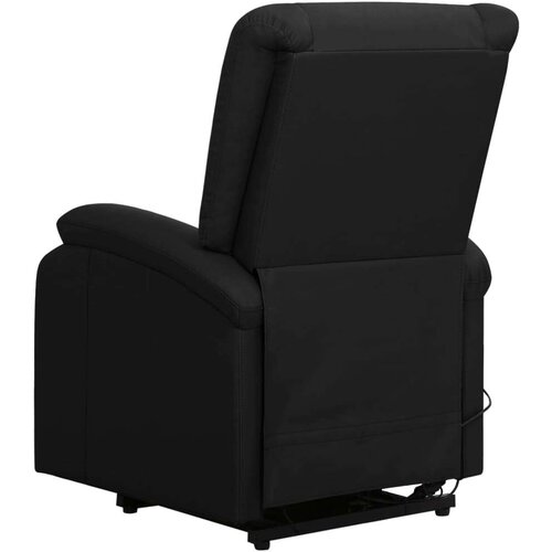 VidaXL naslonjač na podizanje od umjetne kože crni Slike