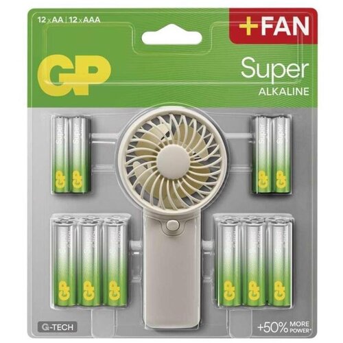 Gp Alkalna baterija SUPER AA 12+AAA + 12AA + ventilator Slike