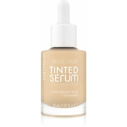 Catrice Nude Drop Tinted Serum Foundation hidratantni i posvjetljujući puder 30 ml nijansa 004N