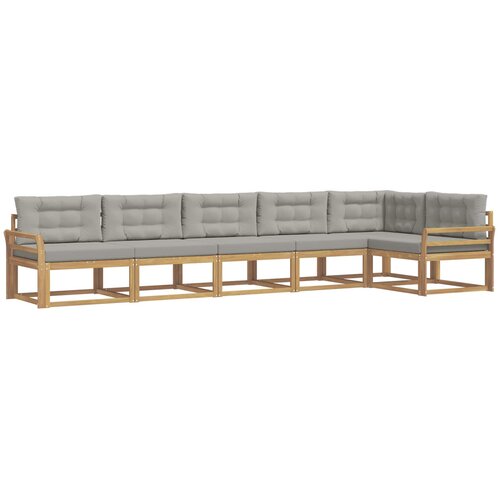 vidaXL Zunanja garnitura za sedenje 4 pcs Bela in svetlo siva, (5000281400) Cene