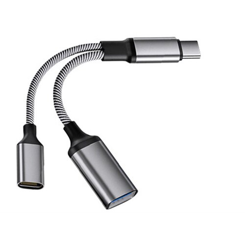 INF Vsestranski pretvornik Type-C v USB s podporo za polnjenje Grey, (5000291396) Cene