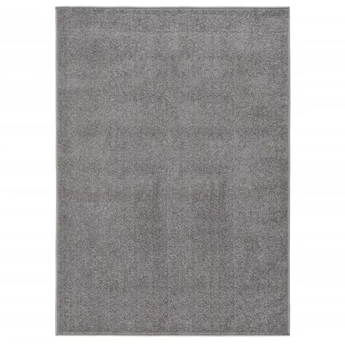 vidaXL Tepih s kratkim vlaknima 240 x 340 cm sivi