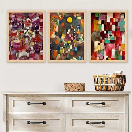 Wallity Set uramljenih slika 3NTC_UN811500 , 3 Dela Cene