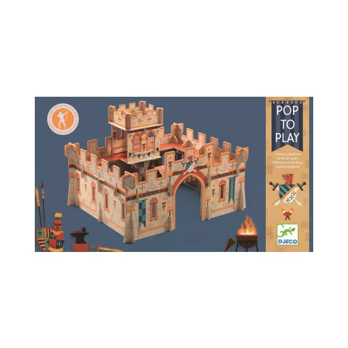 Djeco 3D sestavljanka iz kartona – srednjeveški grad