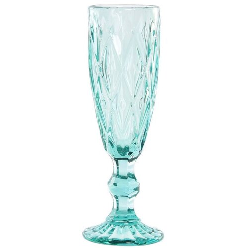  za vino DKD Home Decor Turkizno Kristal 150 ml Slike