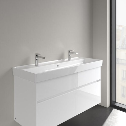 Villeroy Boch 4A33C4R1 Collaro CeramicPlus 120 x 47 cm dvojni keramični umivalnik z 2 odprtinama za armaturo Slike