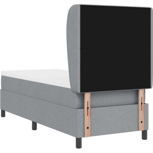  Krevet s opruga kutije Svjetlosiva 80 x 200 cm tkanina Slike