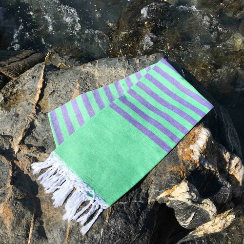 serenade - green green fouta (beach towel) Slike