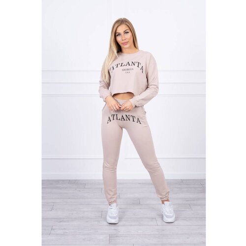 Kesi Set with Atlanta print beige Slike