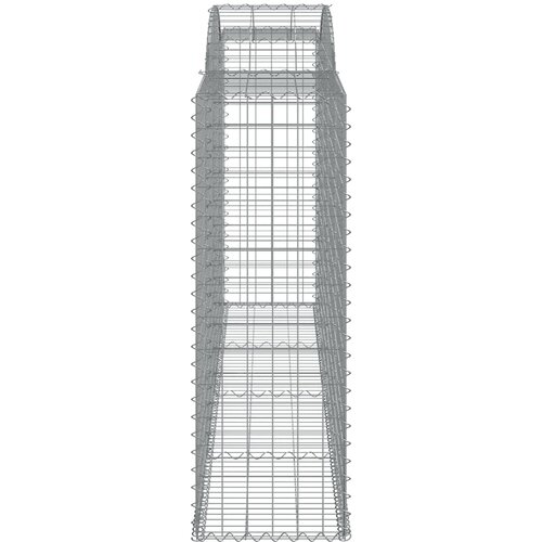  Lučne gabionske ko&amp;scaron;are 17kom 300x50x140/160cm pocinčano željezo Slike