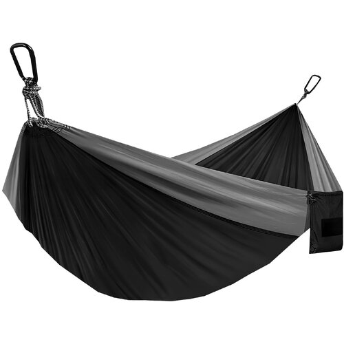 Aga viseća mreža za putovanja 270 x 140 cm MR4206-2 - crno/siva Slike