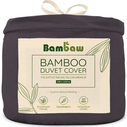 Bambaw prevleka za odejo iz bambusa 240 x 220 cm - charcoal Cene