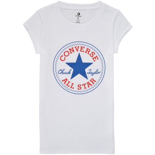 Converse Majice s kratkimi rokavi TIMELESS CHUCK PATCH TEE Bela Slike