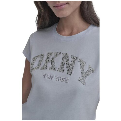 Dkny Majice s kratkimi rokavi - Modra Cene