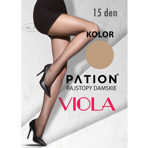 Raj-Pol Woman&amp;#039;s Tights Pation Viola 15 DEN Slike