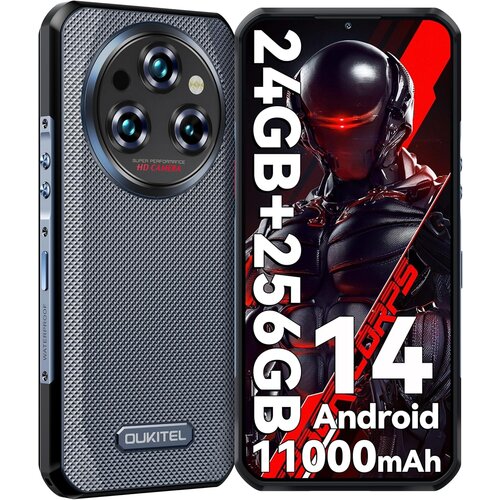 Oukitel WP35 S 24/256GB, siva pametni robustni telefon Android 14, 11000mAh 48MP+16MP+8MP nočni vid, (21604856) Cene