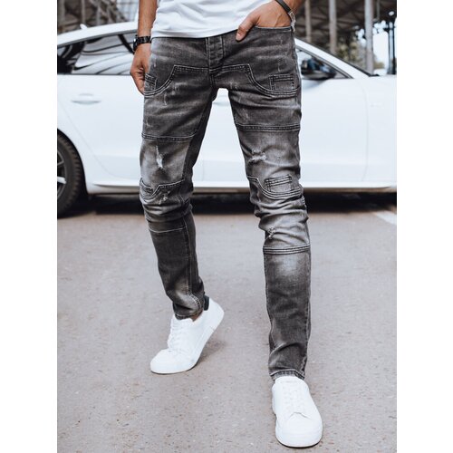 DStreet Spodnie męskie jeansowe czarne Slike
