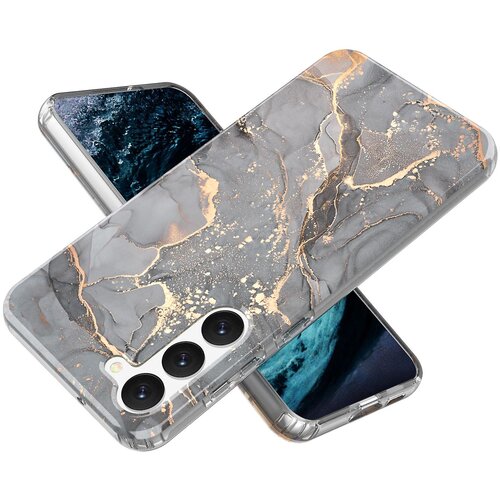 INORCO Za Samsung Galaxy S23+ GW18 IMD hrbtni pokrovček za mobilni telefon PC+TPU etui za telefon z vzorcem marmorja, (22033282) Slike