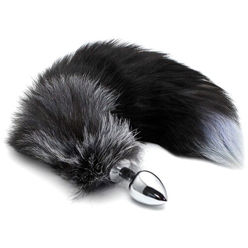 Alive Black and White Fox Tail Anal Pleasure M Slike