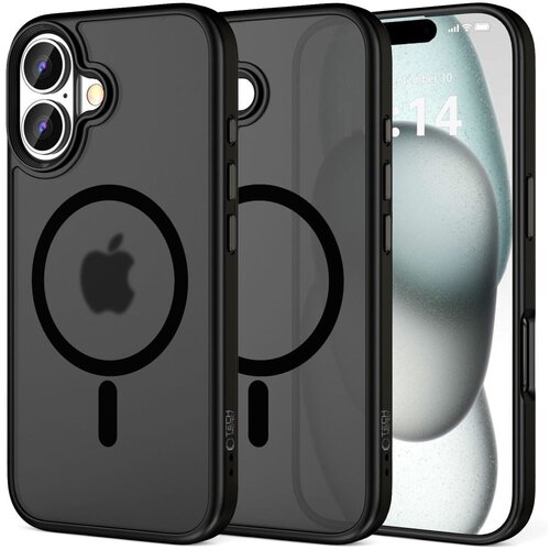 TECH-PROTECT MagMat MagSafe ovitek za iPhone 16, Black, mat Cene