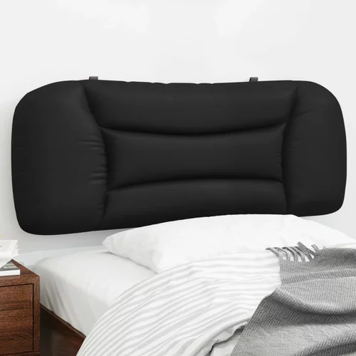 Jastuk za uzglavlje crni 100 cm od umjetne kože