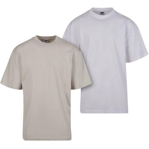 UC Men Men's UC Tall Tee 2-Pack T-Shirts - Beige+White Cene