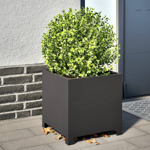 vidaXL Vrtna sadilica crne 40x40x40 cm čelična Cijene