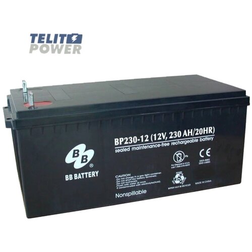 BB Tech BPS230‑12 AGM akumulator &amp;ndash; 12V, 230Ah za UPS i telekom Slike