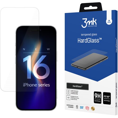 3mk HARDGLASS ZA APPLE IPHONE 16 PRO OVITEK IZ KALJENEGA STEKLA, (21977628) Slike