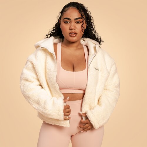 BeastPink ženska jakna Hoodie Bliss Ivory Slike