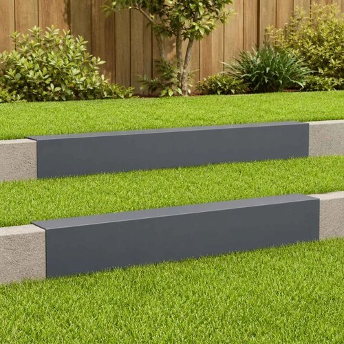 Profil za rubove vrta 2 kom. 100 x 20 x 15 cm Čelik Antracit - Antracit 100 x 20 x 15 cm 2 Cijene