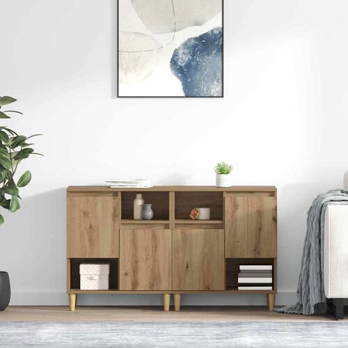  Komode 2 pcs Umjetnički hrast 60 x 35 x 70 cm Konstruirano drvo Cene