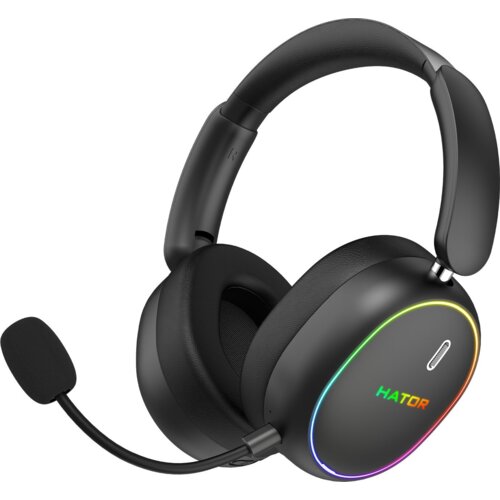 Hator Phoenix 2 Brezžične Slu&amp;scaron;alke Žične in brezžične Obruč za glavo Igranje USB Type-C / USB Type-A Bluetooth Črna Slike