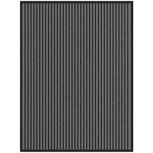 vidaXL Predpražnik črtast črn in siv 90x120 cm Cene