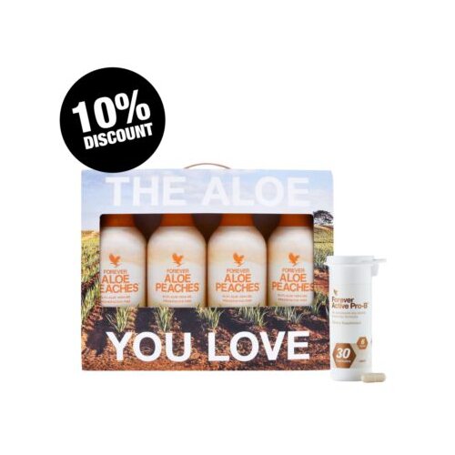  PROMO 4pack Forever Aloe Peaches i Pro-B uz popust 10% Slike