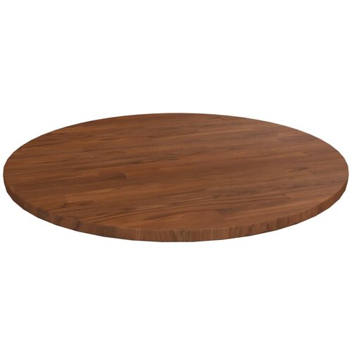 vidaXL okrogla mizna plošča temno rjava Ø50x1,5 cm trdna hrastovina Cene