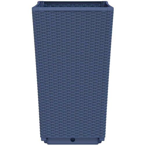  Vrtne sadilice 4 kom plava siva 32,5 x 32,5 x 57 cm PP Slike