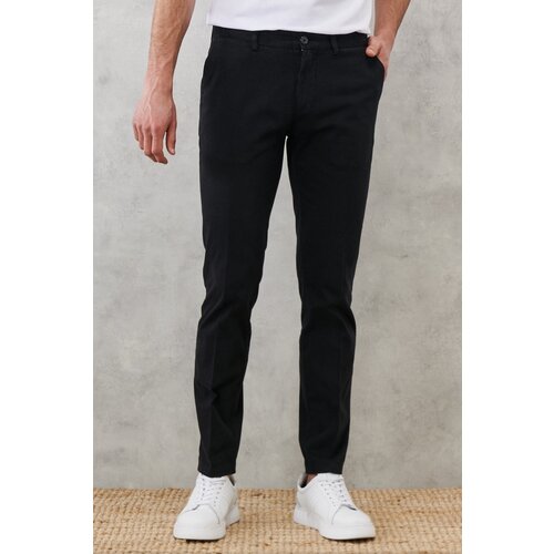 Altinyildiz classics Men&amp;#039;s Black Slim Fit Slim Fit Side Pocket Casual Trousers Slike