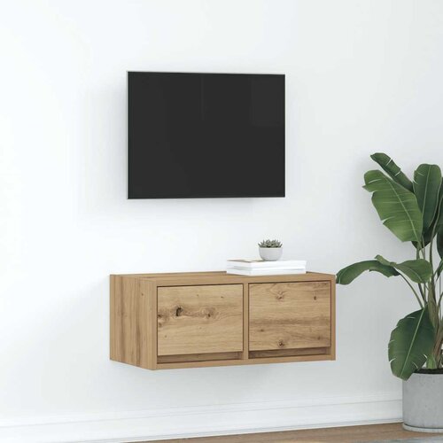 VidaXL TV omarica artisan hrast 60x31x25,5 cm inženirski les Slike