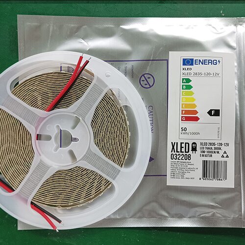 Xled 2835-120-12V Led traka, 3000K, 10W-1000lm/m,5 m kotur Slike