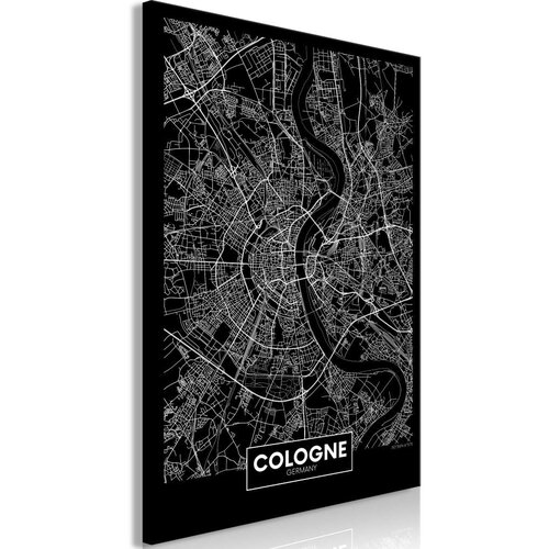  Slika - Dark Map of Cologne (1 Part) Vertical 80x120 Slike
