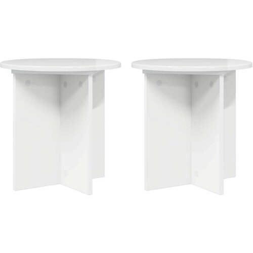  Stalak za biljke 2 pcs Bijela visokog sjaja 40 x 40 x 40 cm Cene