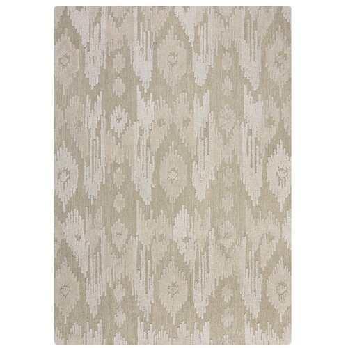 Flair Rugs Bež ročno tkana volnena preproga 160x230 cm Dion Ikat – Cene