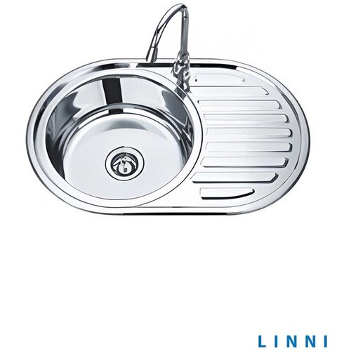 Linni Ugradna sudopera 7750 PF/L Inox &amp;oslash;90 77x55cm Slike