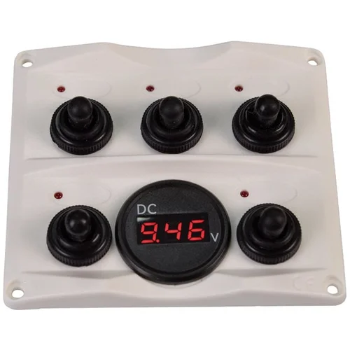 TALAMEX Switch panel-Voltmeter 12/24V Antracit