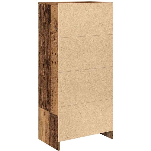 VidaXL Omarica z predalom starinski les 55,5x34x119,5cm inženirski les Slike