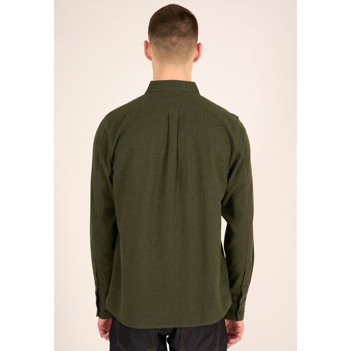 KnowledgeCotton Apparel Srajca temno zelena Slike